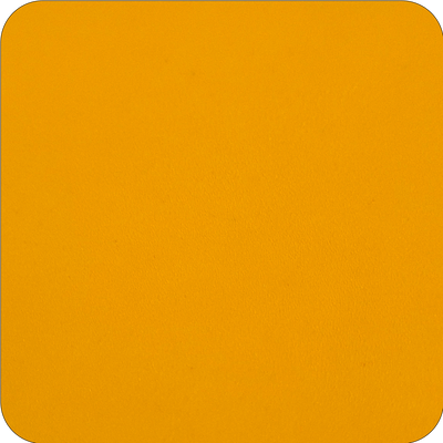Amber Yellow — real fired ceramic tile, clear glazed