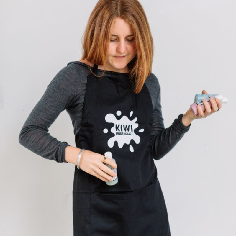 Kiwi Underglaze Apron