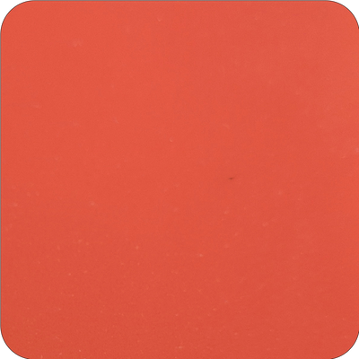Coral Orange — real fired ceramic tile, clear glazed
