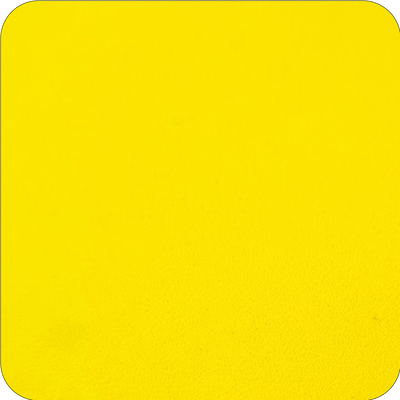 Lemon Yellow — real fired ceramic tile, clear glazed