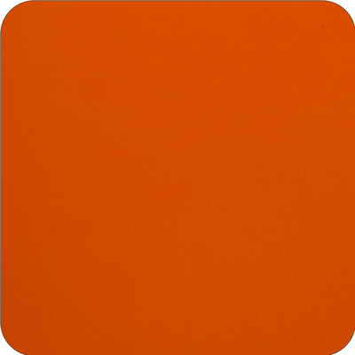 Monarch Orange — real fired ceramic tile, clear glazed