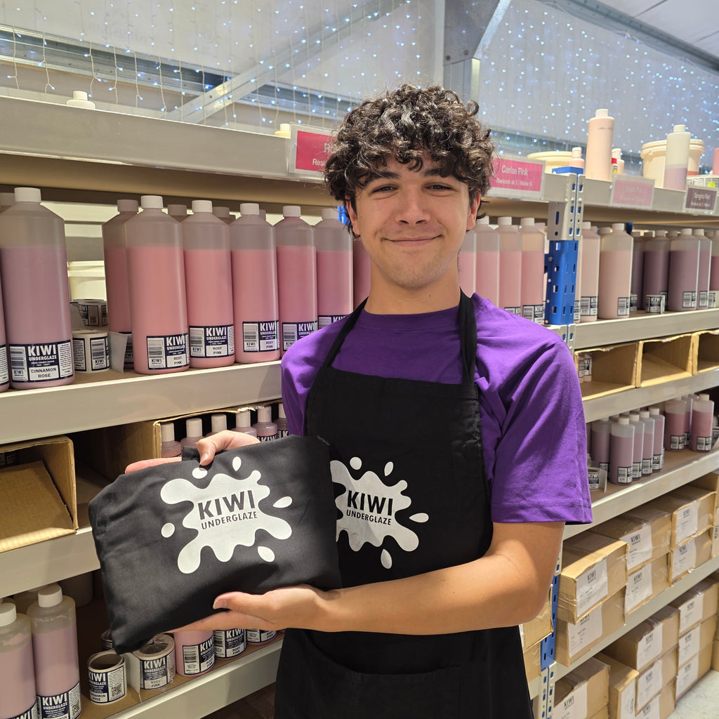 Kiwi Underglaze Apron