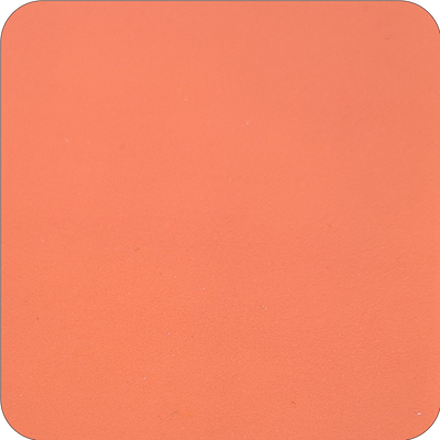 Peach Orange — real fired ceramic tile, clear glazed