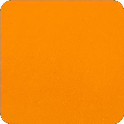 Saffron Orange — real fired ceramic tile, clear glazed