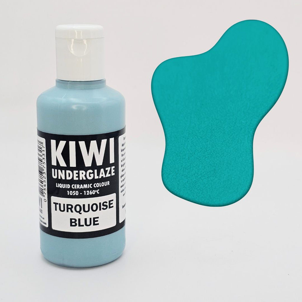 Turquoiseblauw onderglazuur