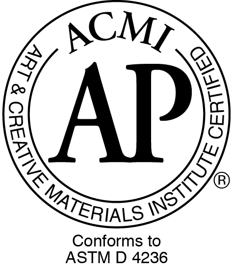 ACMI AP (Approved Product) Seal - Certified non-toxic, conforms to ASTM D 4236